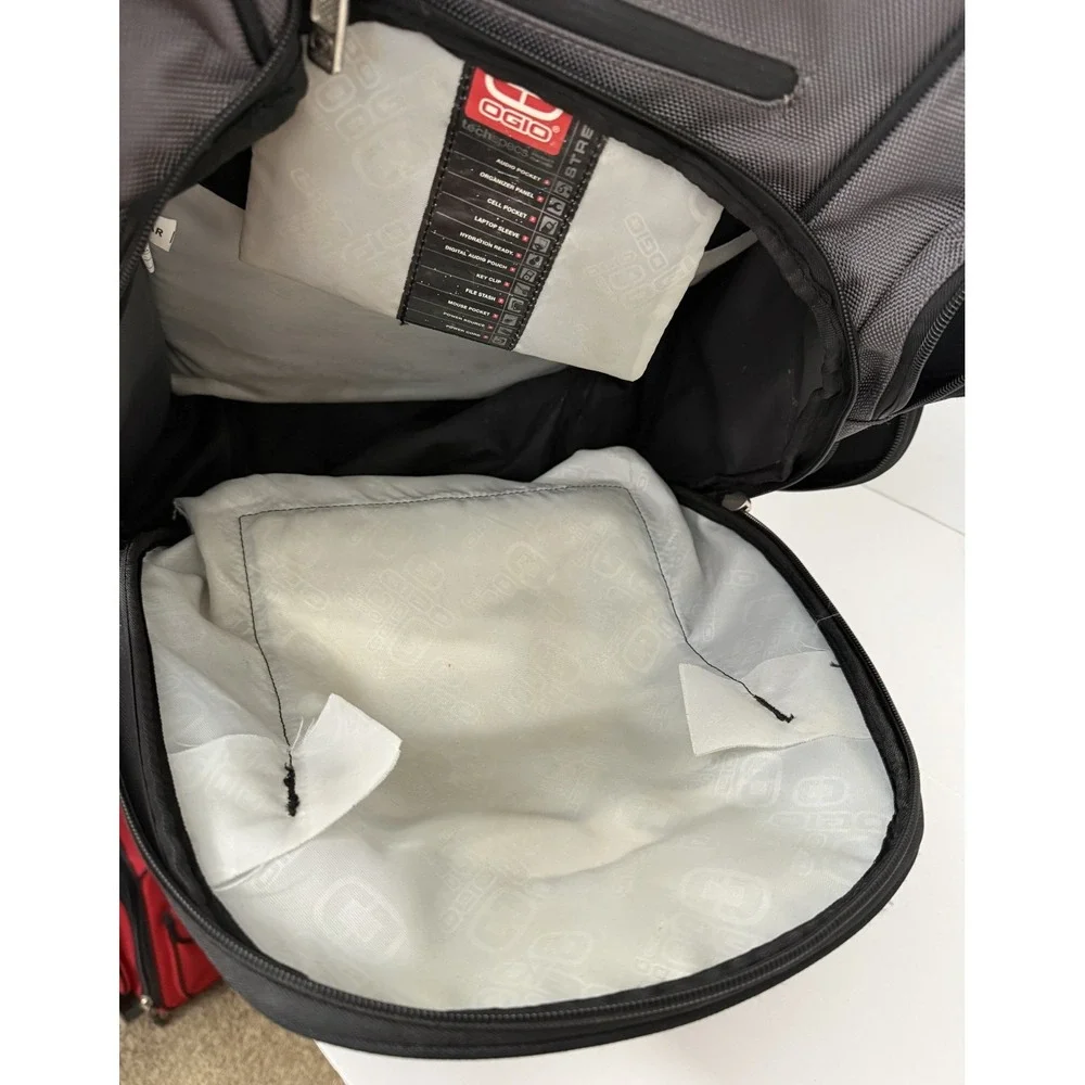 OGIO Utilitarian Gray Large Laptop Backpack Work Travel Multiple Compartments
